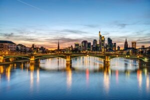 The skyline of Frankfurt