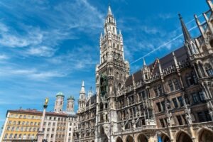 The townhall at the Marienplatz in Munich