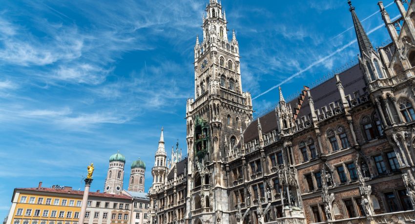 The townhall at the Marienplatz in Munich